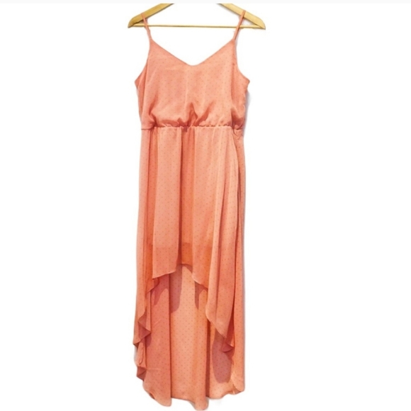 Soprano Cami Tank High Low Polka Dot Dress NWT Adjustable Straps Size M - Picture 1 of 9